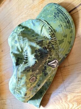 Volcom Green Camo Military-Style Hat